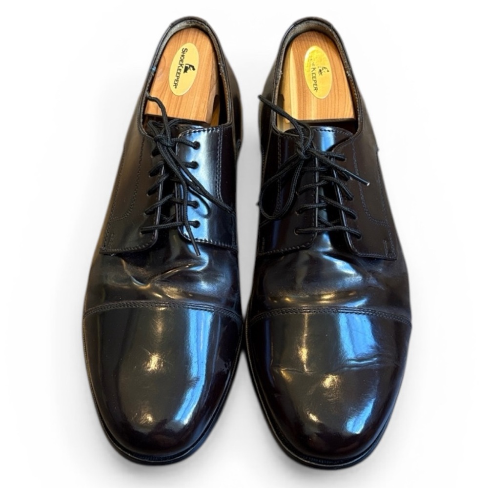 Florsheim Leather Cap Toe Oxford Dress Shoes 11222 Men’s 9.5 3E Wide Dark Brown